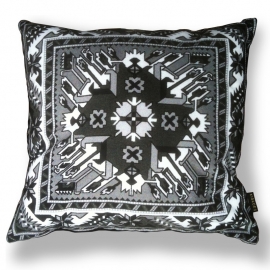 Cushion covers Black White