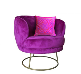 Housse coussin velours Rose FUCHSIA