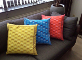 Yellow velvet cushion cover GOLDEN YELLOW