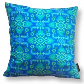 Blue velvet cushion cover OCEAN