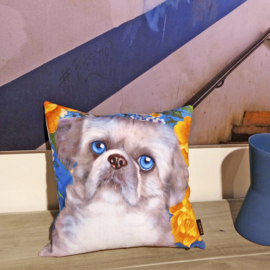 Dog throw pillow SHIZI velvet pillow case