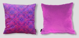 Housse coussin velours Violette POURPRE