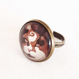 Anillo cabujón gato CHOCO PRINCE2