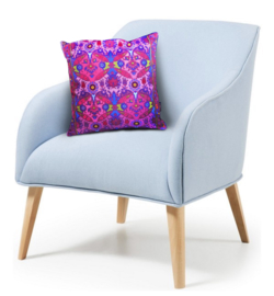 Purple velvet cushion cover VIOLA