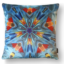 Cushion cover velvet HARLEQUIN MACAW