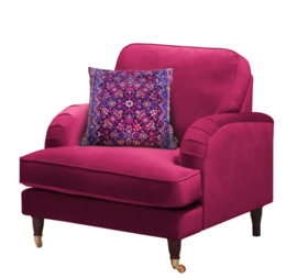 Housse coussin velours Violette LAVANDE