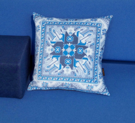 Housse coussin velours Bleu LAPIS LAZULI