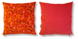 Housse Coussin velours Rouge COQUELICOT