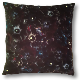 Black velvet cushion cover PETUNIA BLACK VELVET