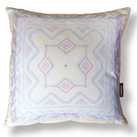 Off White velvet cushion MOTHER OF PEARL