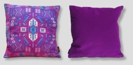 Purple velvet cushion cover AMETHYST