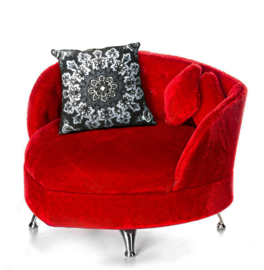 Black-grey-white velvet cushion cover BLACK ROSE