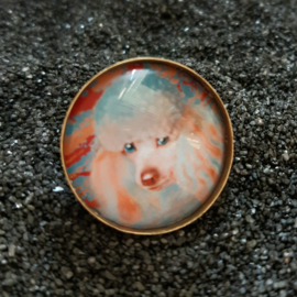 Anello cabochon cane LADY