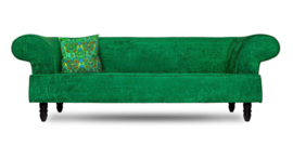 Green velvet cushion cover CHLOE