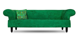 Housse coussin velours Verte CHLOÉ