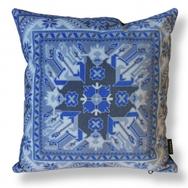 Housse coussin velours Bleu LAPIS LAZULI