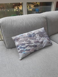 Housse de coussin velours GRIS 5