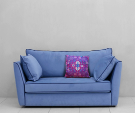 Purple velvet cushion cover AMETHYST