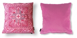 Housse coussin velours Rose QUARTZ ROSE