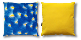 Housse Coussin velours Bleu IRIS