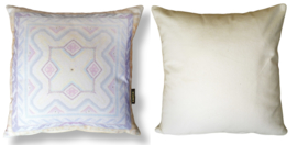 Off White velvet cushion MOTHER OF PEARL