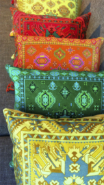 Green velvet cushion cover EMARALD