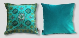 Turkos sammet kuddfodral TEAL