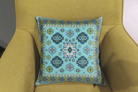 Turkos sammet kuddfodral TEAL