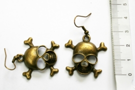 Earrings with Skulls [gold]