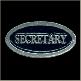 P242 - PIN - Metal Badge - SECRETARY