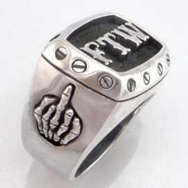 FTW Ring - with Raising Middle Finger