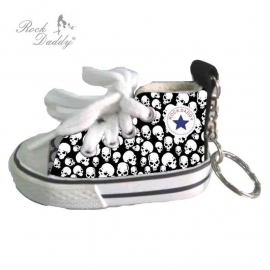 KEYCHAIN - Rock Daddy - Little All Star Look-alike with Skull Design