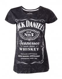 Jack Daniel's - T-Shirt - Original Big Classic Logo - Marble Wash