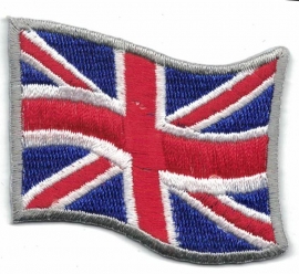 270 - SILVER PATCH - United Kingdom / Great Britain - Waving Flag