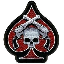 PATCH - Ace Of Spades with Pistols Skull
