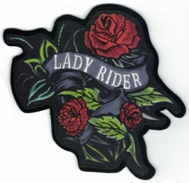 255 - PATCH - Lady Rider with Roses