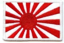 120 - PATCH - Japanese War Flag with Rising Sun (white border)