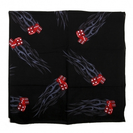 Big Black Bandana - Shawl - Red Dice Design & Tribal