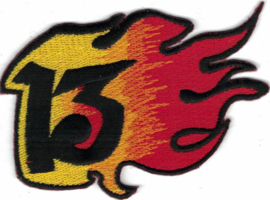 022 - PATCH - Burning Thirteen - 13 with Flames