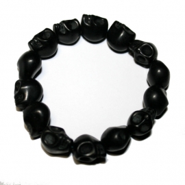 Playful Skull bracelet (black)