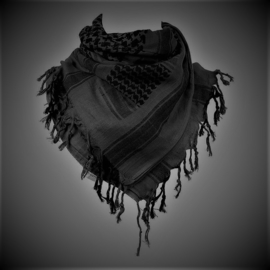 PLO Scarf - Arafat Shawl - Grey-Black - Night