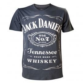 Jack Daniel's - T-Shirt - Vintage Grey - Original Big Classic Logo