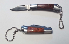 Metal Keychain - KNIFE with Clip Point Blade