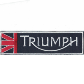 PATCH - triangle - TRIUMPH with Union Jack