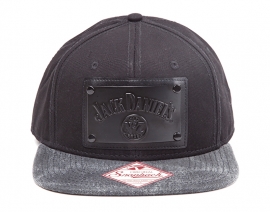 Jack Daniel's - Snapback Cap - Adjustbale - Black Square Metal Plate