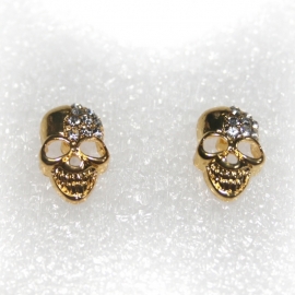 Golden Skull earstuds