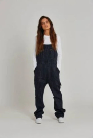 Dickies - Moneta Bib Overall - Dark Blue, White Striped