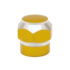 TrikTopz - Valve Caps - Golden Alloy Twotone Hex