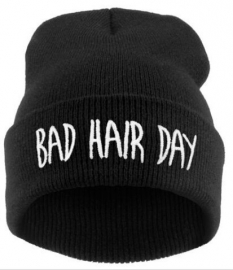 Beanie / Hat - Bad Hair Day - Black