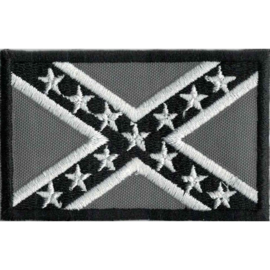 PATCH - GREY - REBEL FLAG